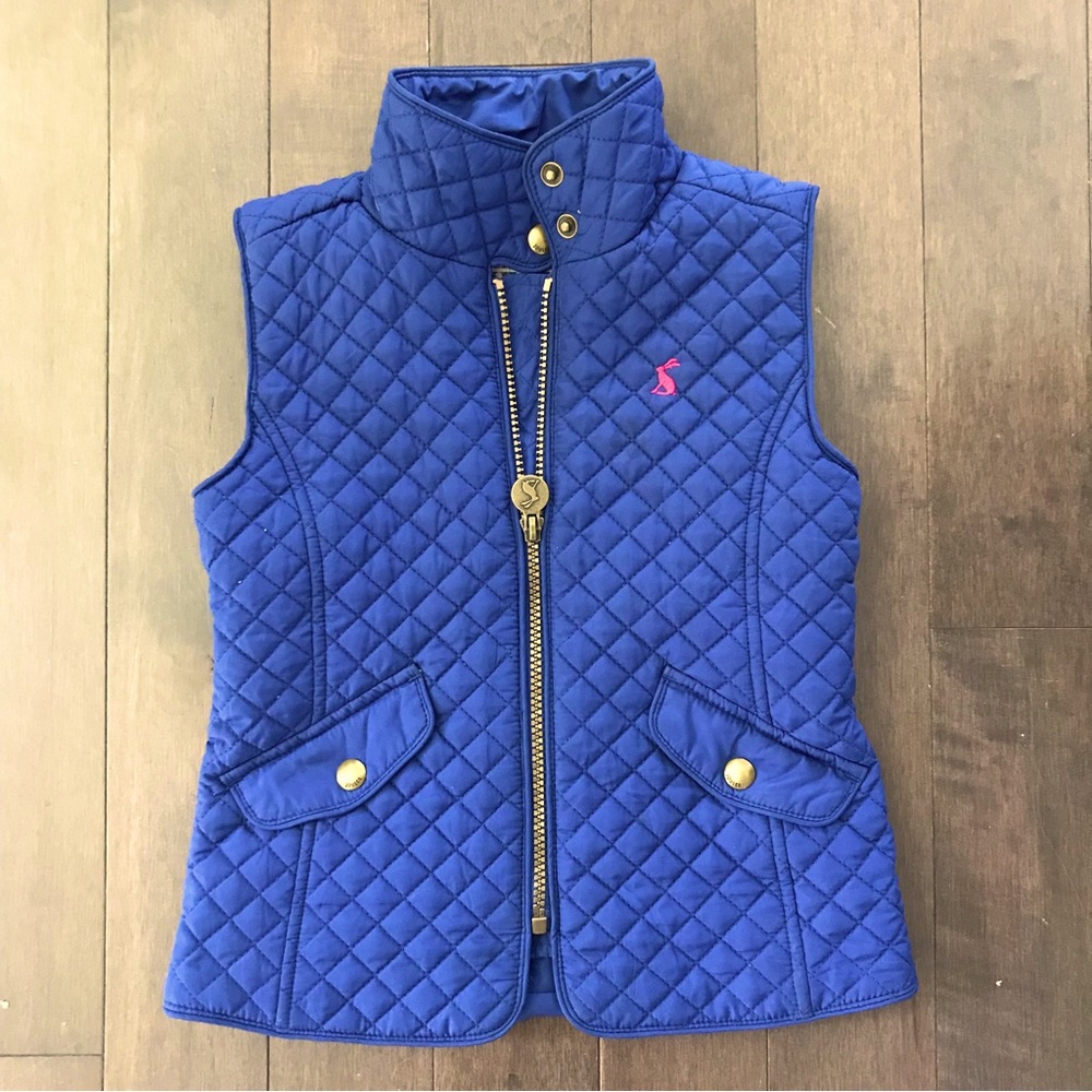 JOULES blue quilted gilet/vest/body warmer 5T